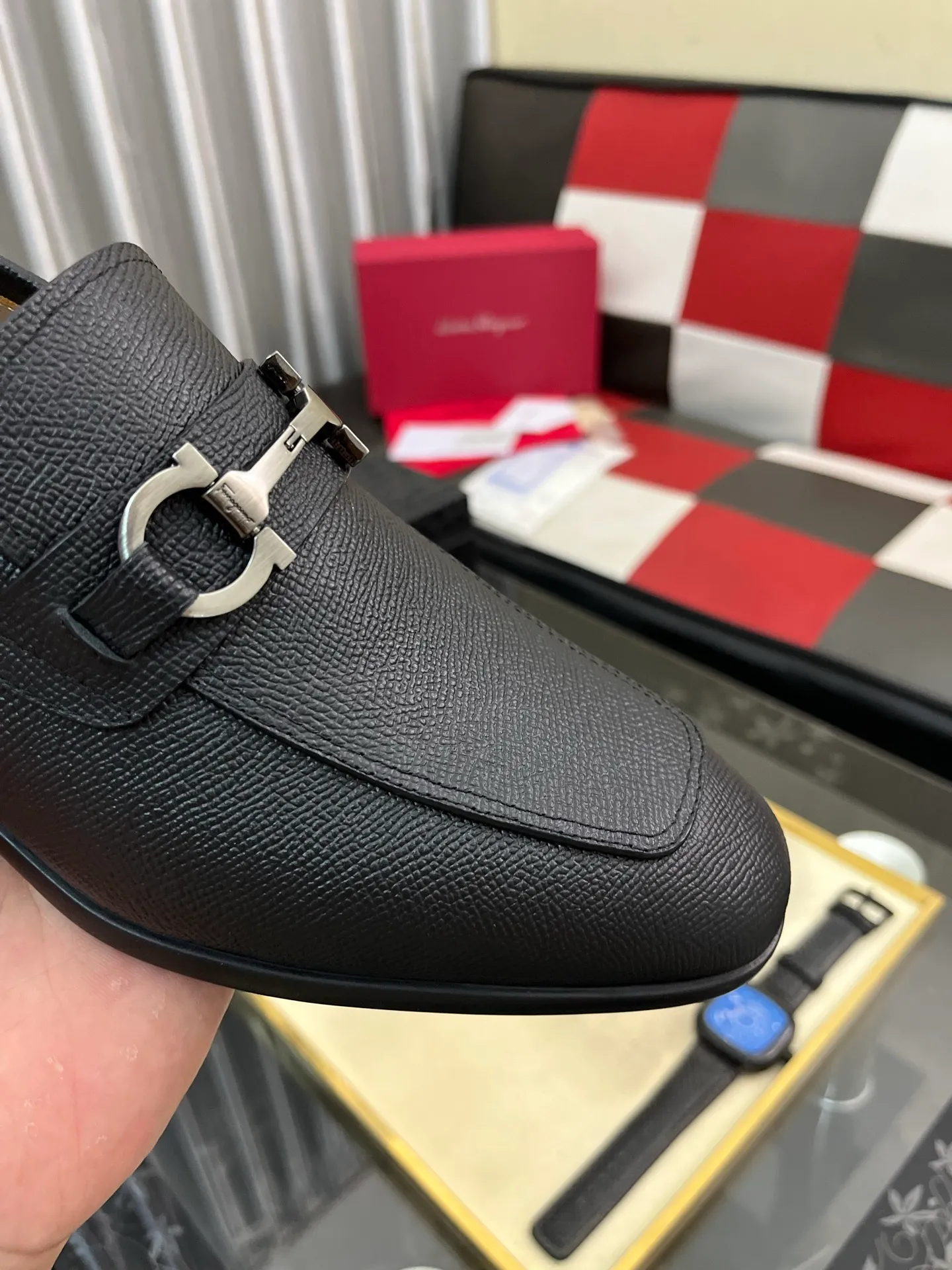 Men's shoes 💰600⌚️⌚️[Salvatore Ferragamo] Ferragamo business leather shoes, 1:1 top purchasing quality, imported selected original calfskin for the uppers, imported original soft water-dyed cowhide for the inner feet, imported original customized Italian handmade lightweight foam outsole, size: 39-44 5️⃣ options available